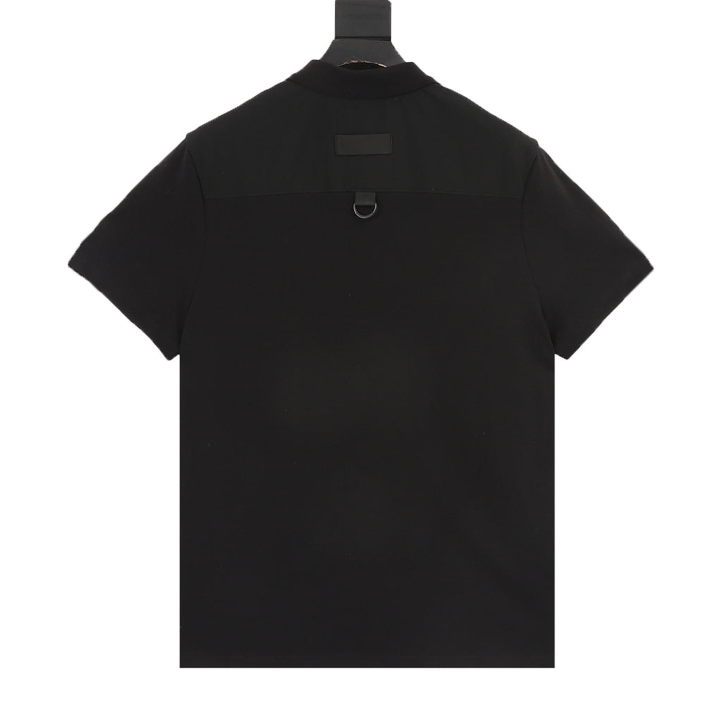 Moncler Zip-Up Logo Polo Shirt - view 2