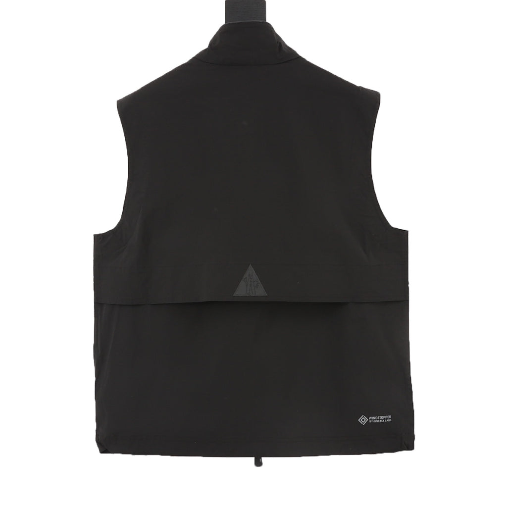Moncler Zip-Up Graphic Logo Vest - view 2