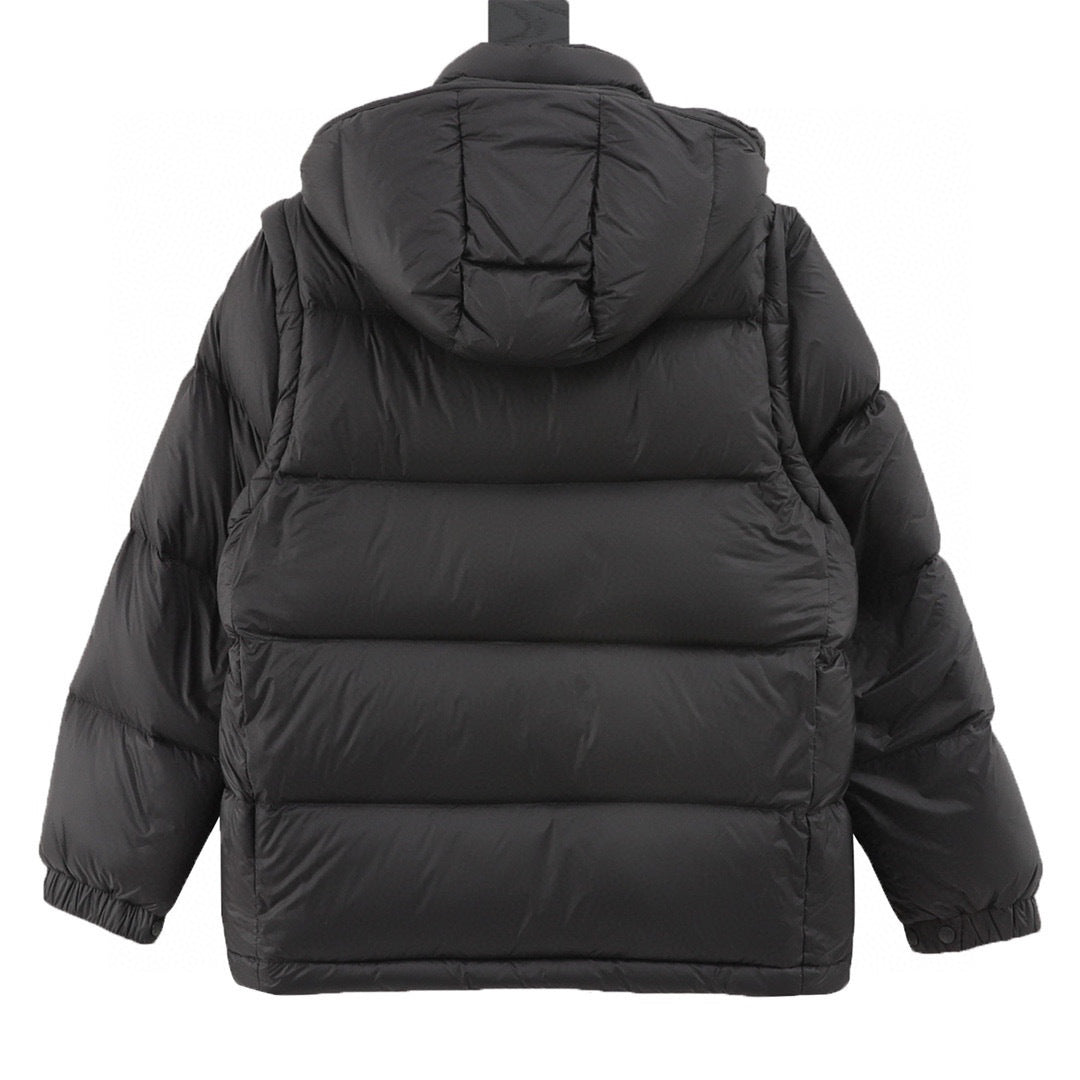 Moncler Hooded Embroidered Down Jacket - view 2