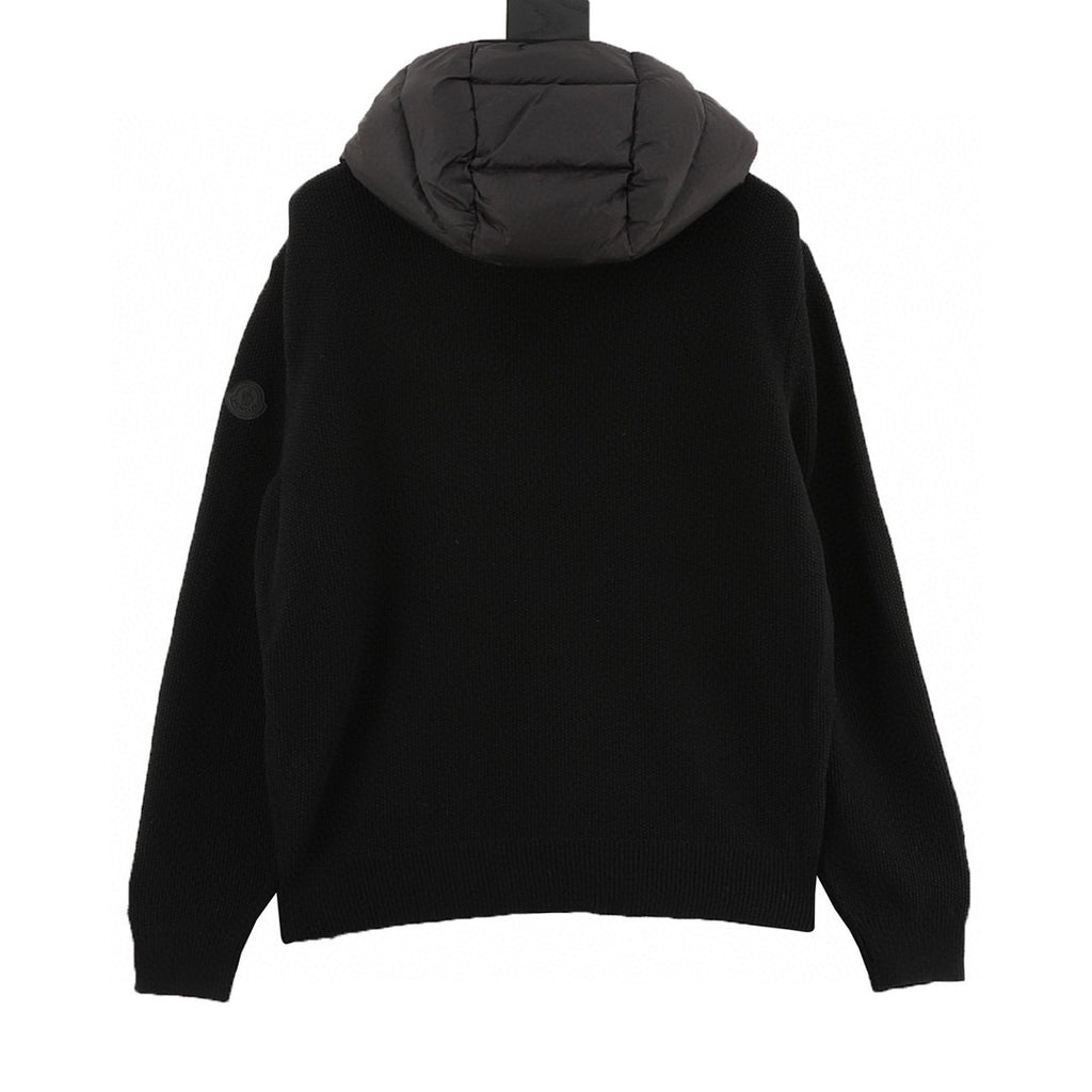 Moncler Hooded Embroidered Logo Down Jacket - view 2