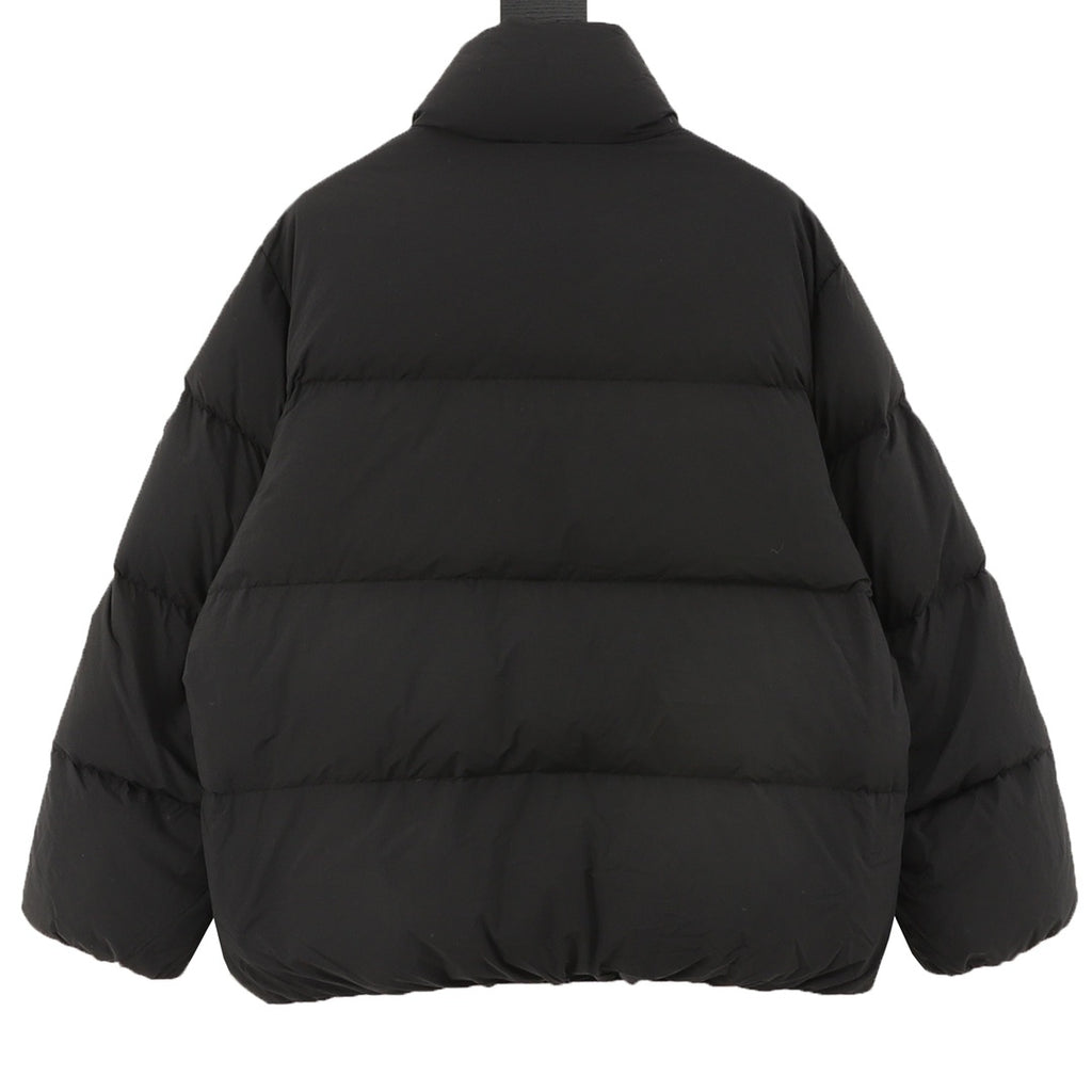 Moncler Zip-Up Embroidered Logo Down Jacket - view 2