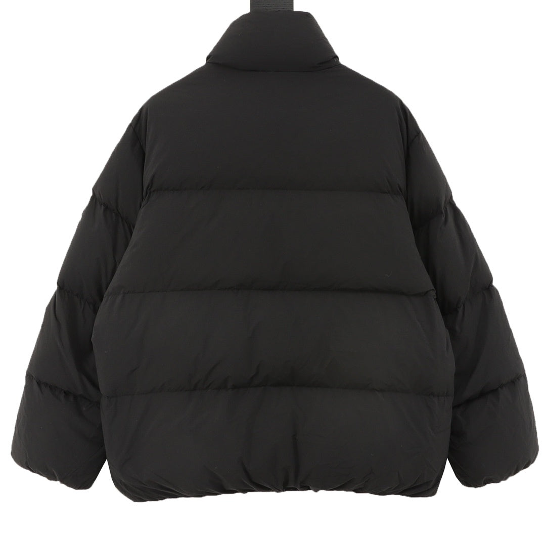 Moncler Zip-Up Embroidered Logo Down Jacket - view 2
