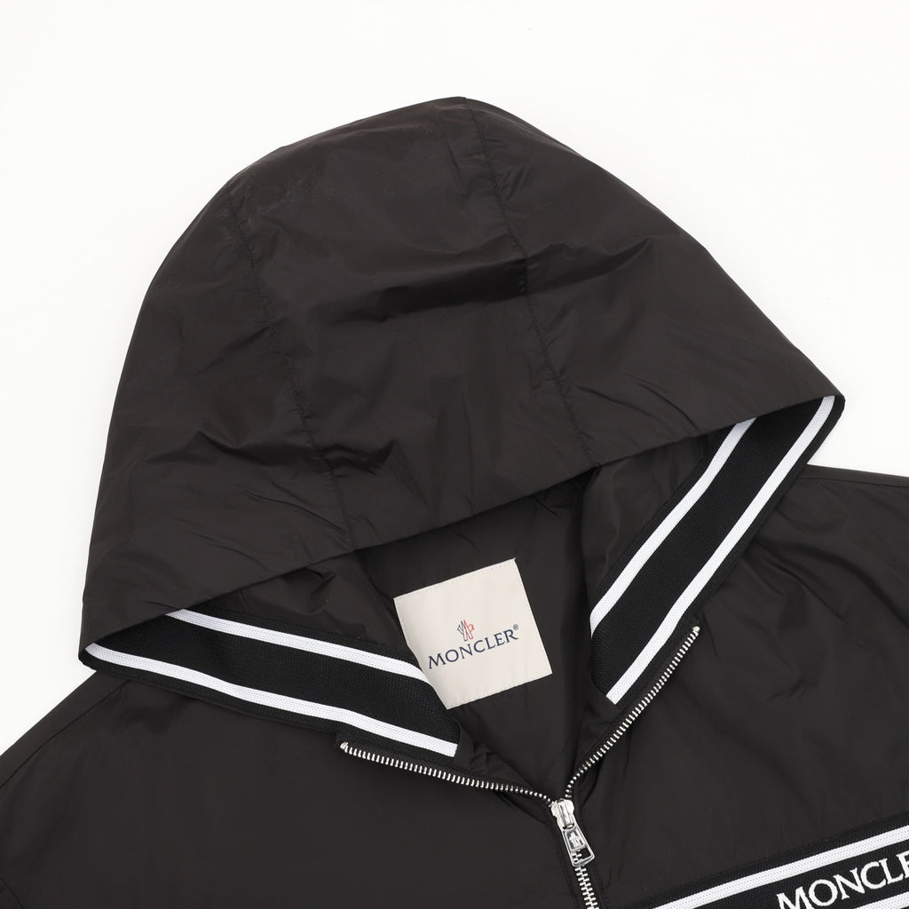 Moncler Hooded Zip-Up Embroidered Jacket - view 3
