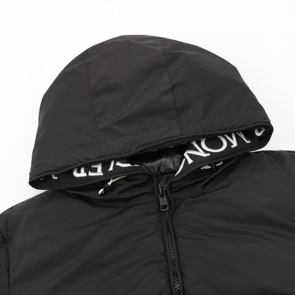 Moncler Hooded Zip-Up Embroidered Down Jacket - view 3