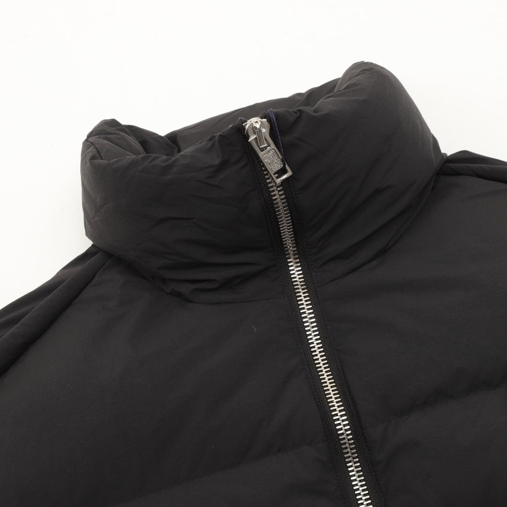 Moncler Zip-Up Embroidered Logo Down Jacket - view 3
