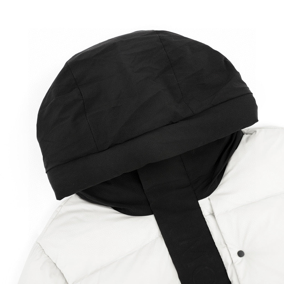 Moncler Hooded Zip-Up Logo Down Jacket - view 3