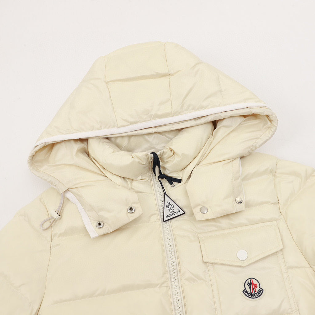 Moncler Women's Hooded Zip-Up Logo Down Jacket - view 3