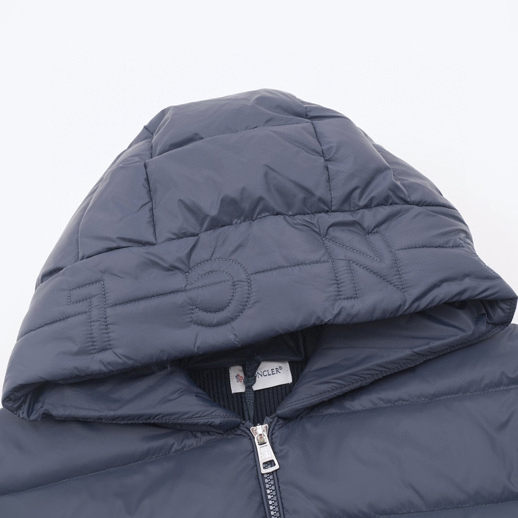 Moncler Hooded Zip-Up Lightweight Down Jacket - view 3