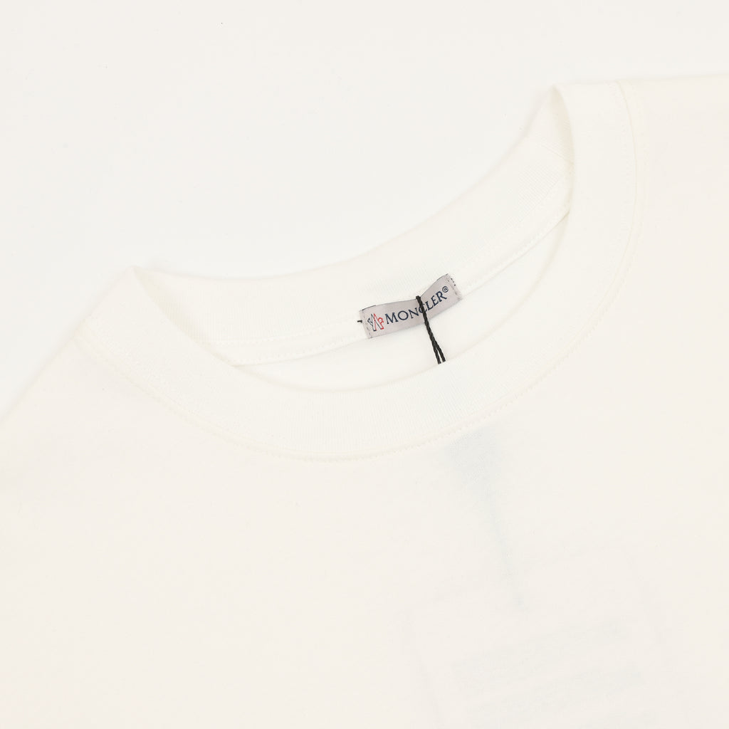 Moncler Embroidered Logo T-Shirt - Black - view 3