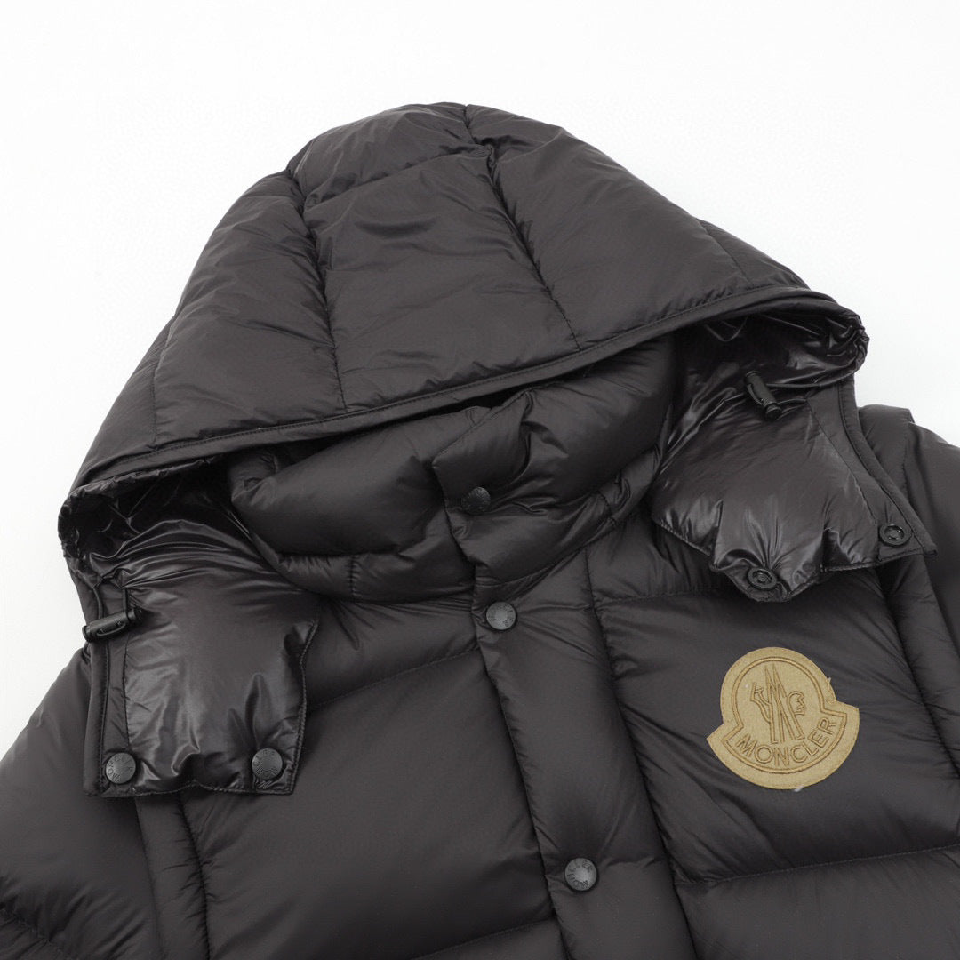 Moncler Hooded Embroidered Down Jacket - view 3
