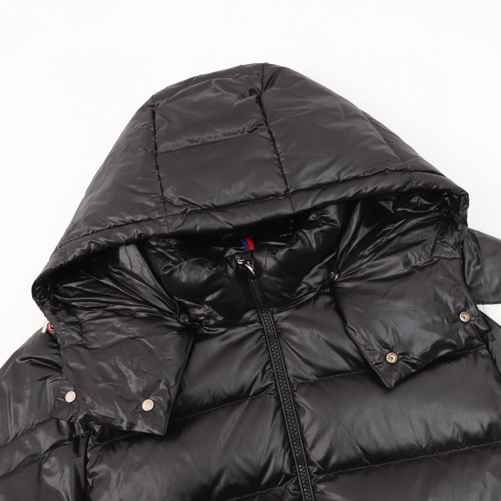 Moncler Hooded Embroidered Logo Down Jacket - view 3