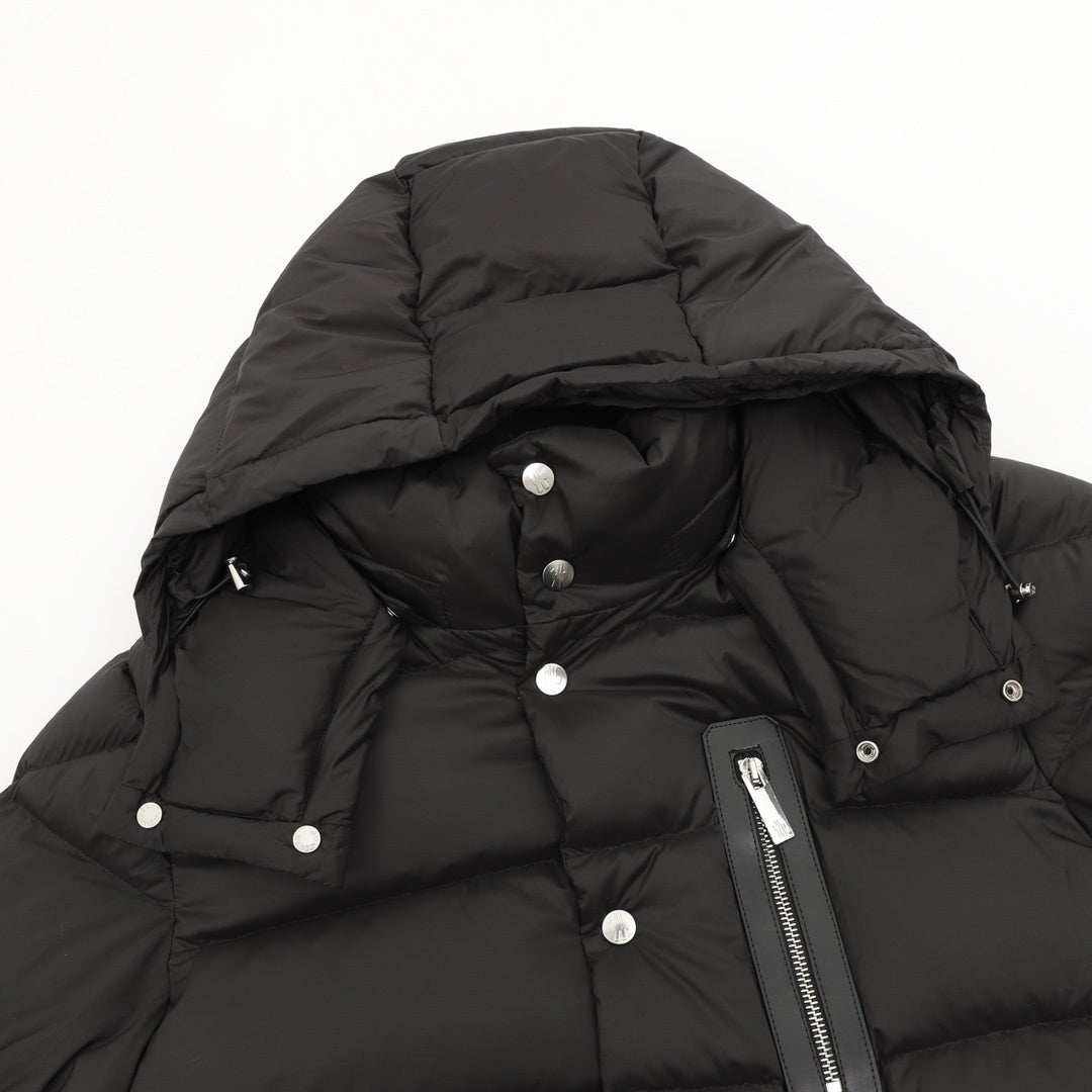 Moncler Hooded Zip-Up Graphic Down Jacket - view 3