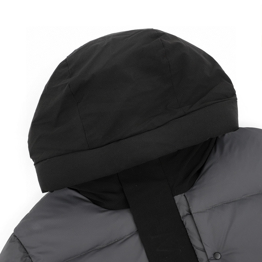 Moncler Hooded Zip-Up Logo Down Jacket - view 3