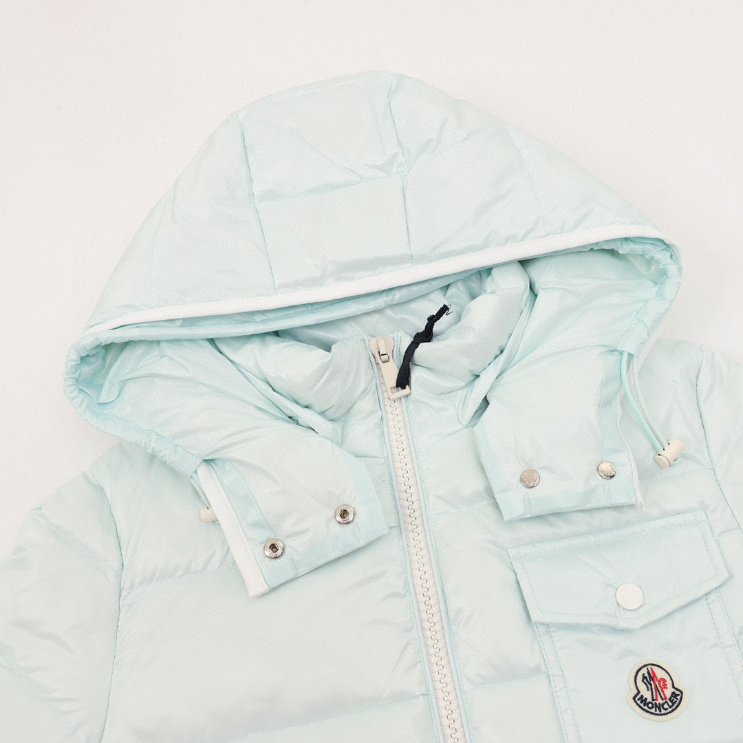 Moncler Women's Hooded Zip-Up Logo Down Jacket - view 3