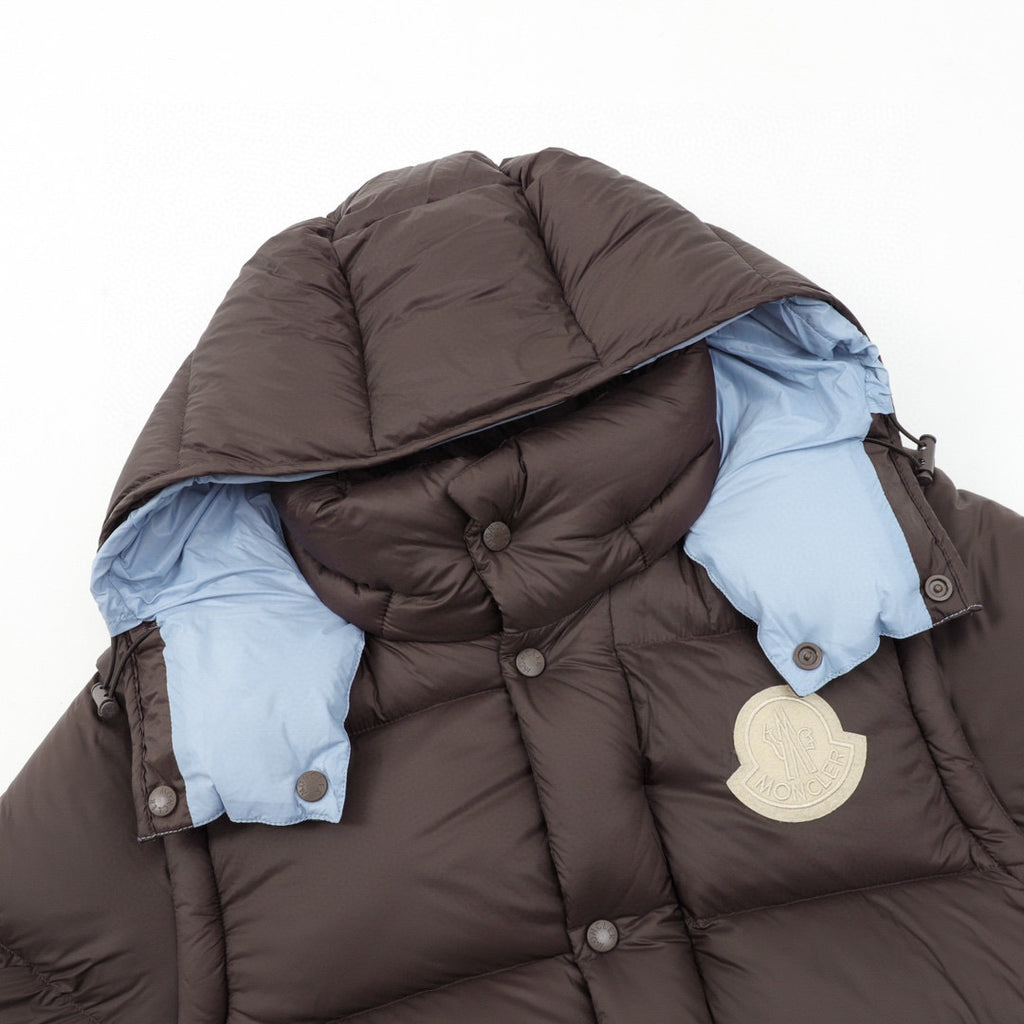 Moncler Hooded Embroidered Down Jacket - view 3