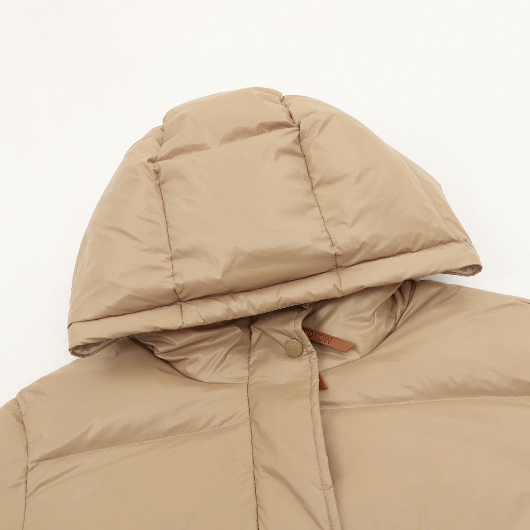 Moncler Women's Hooded Zip-Up Down Jacket - view 3
