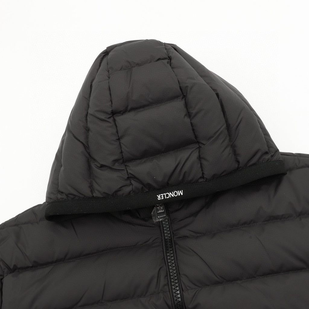 Moncler Hooded Zip-Up Logo Down Jacket - view 3