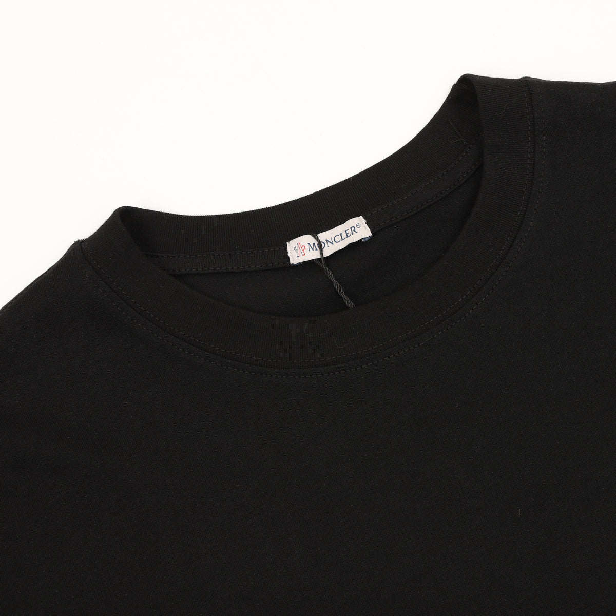 Moncler Embroidered Logo T-Shirt - Black - view 3
