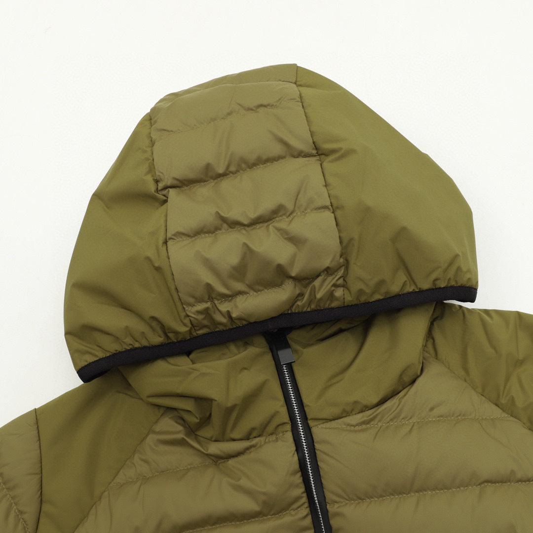 Moncler Hooded Lightweight Down Jacket - Black - view 3