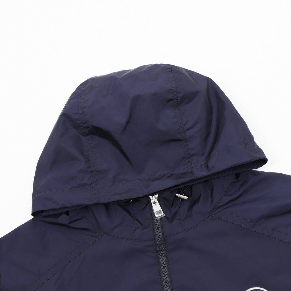 Moncler Men's Hooded Embroidered Lightweight Jacket - Navy - view 3
