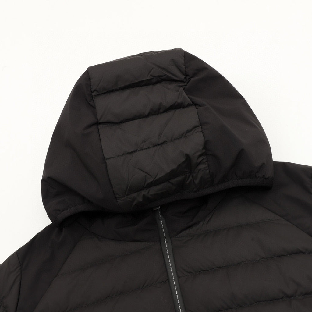Moncler Hooded Lightweight Down Jacket - Black - view 3