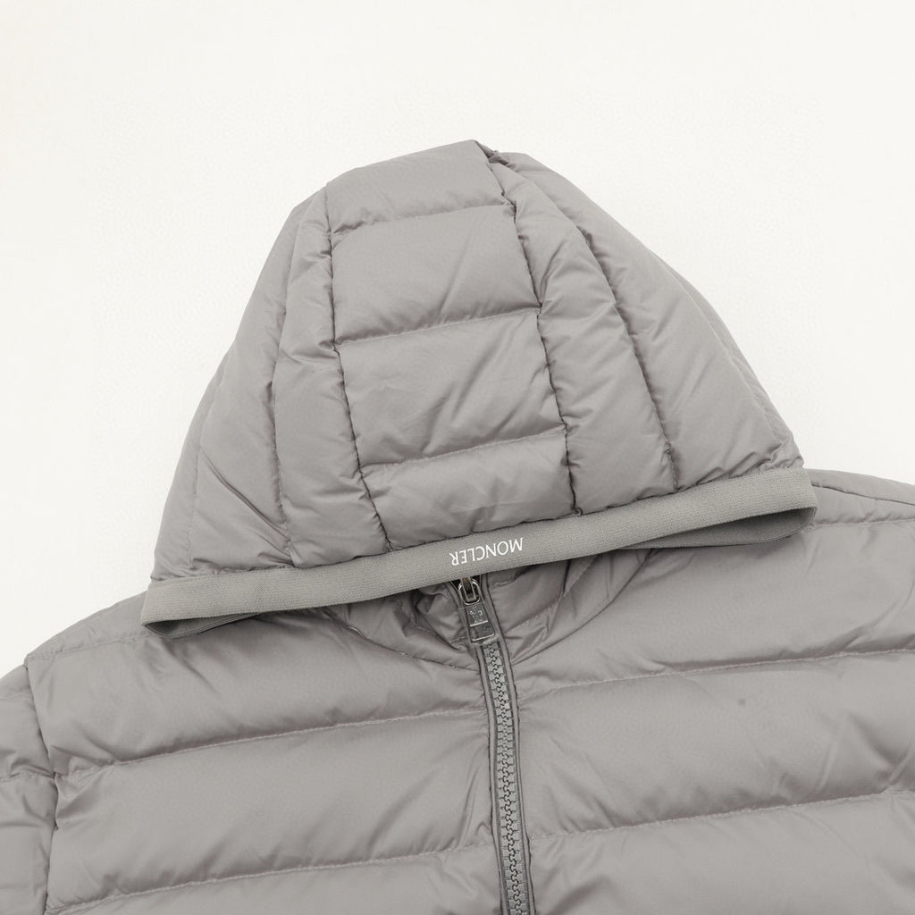Moncler Hooded Zip-Up Logo Down Jacket - view 3