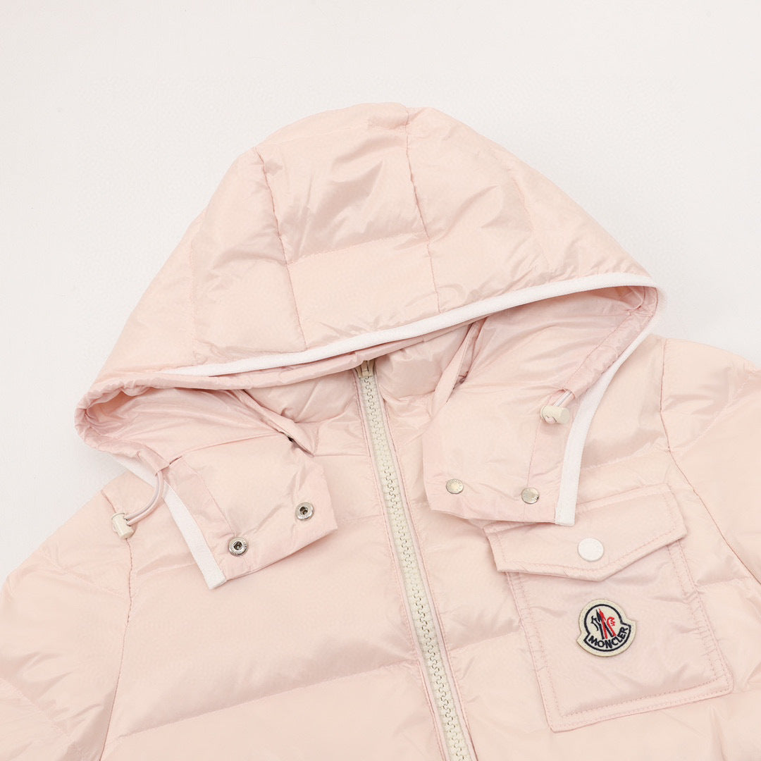 Moncler Women's Hooded Zip-Up Logo Down Jacket - view 3