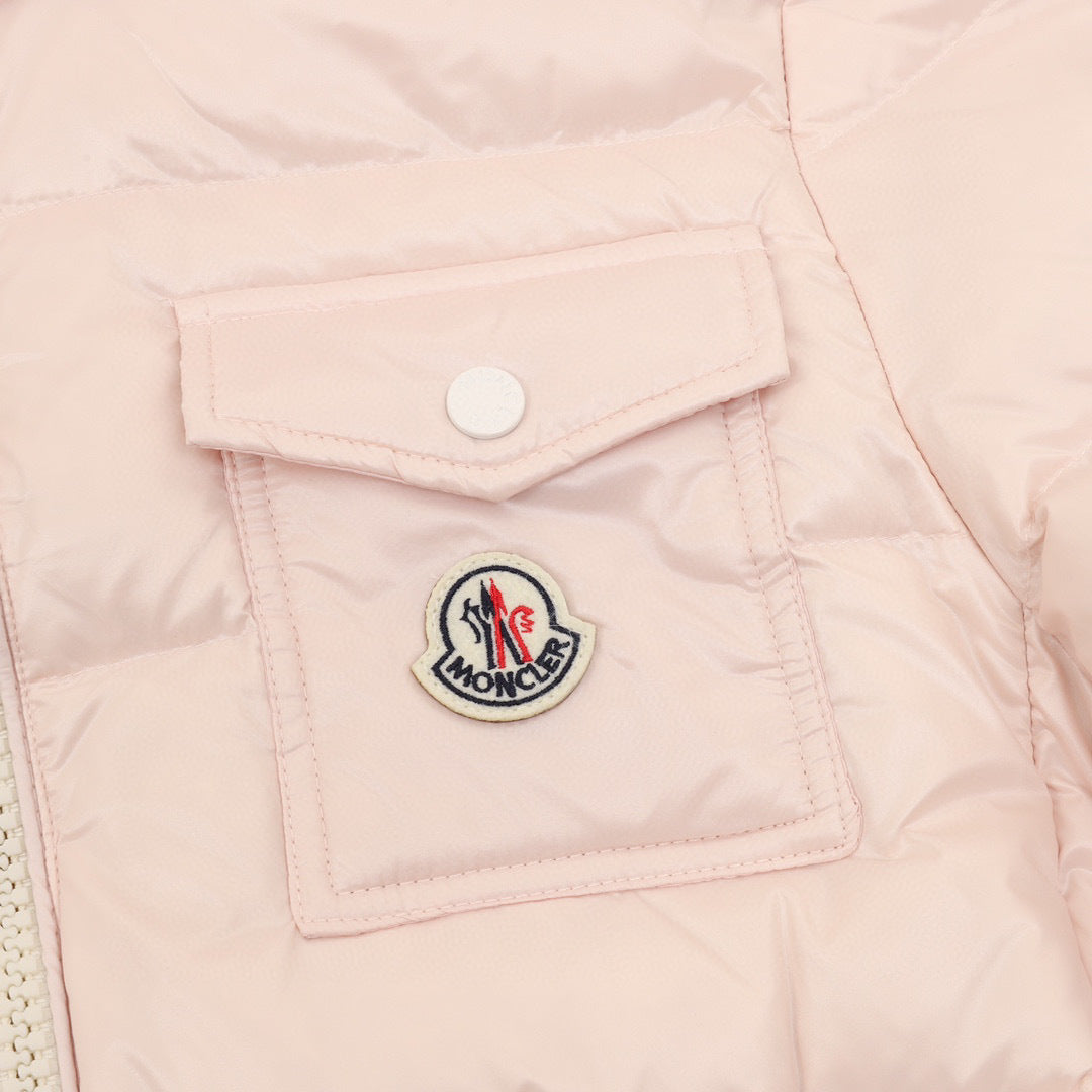 Moncler Women's Hooded Zip-Up Logo Down Jacket - view 4