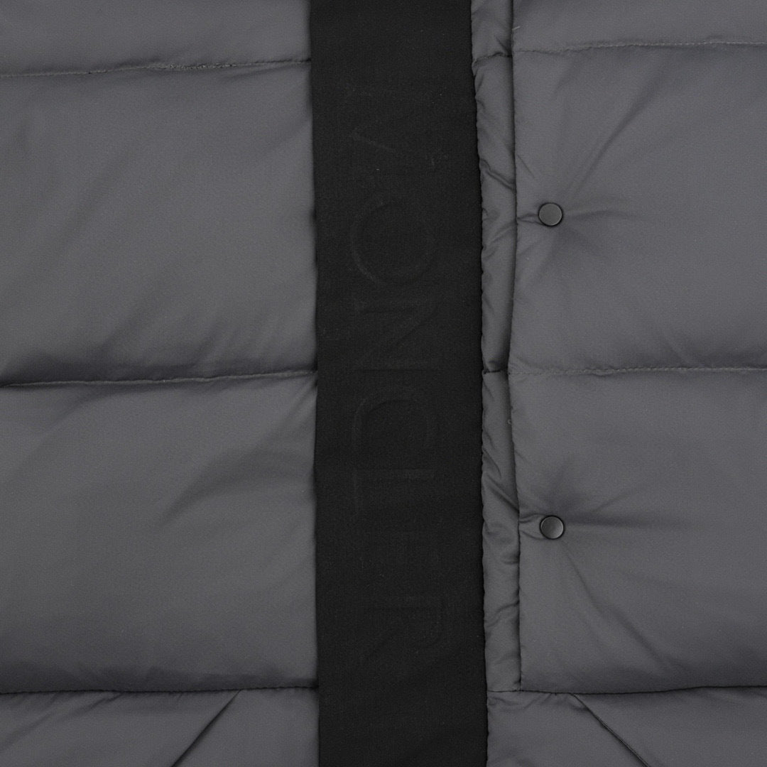 Moncler Hooded Zip-Up Logo Down Jacket - view 4