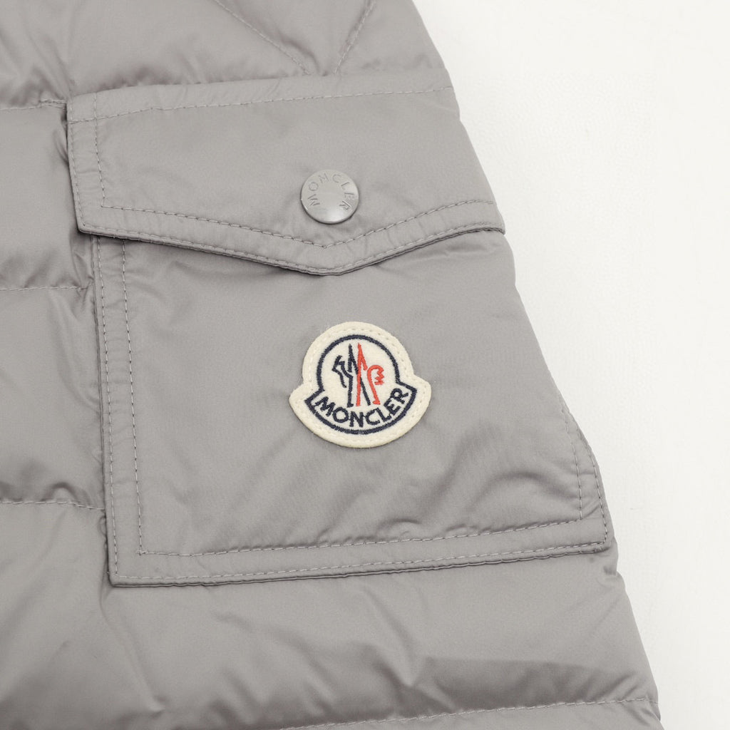 Moncler Hooded Zip-Up Logo Down Jacket - view 4