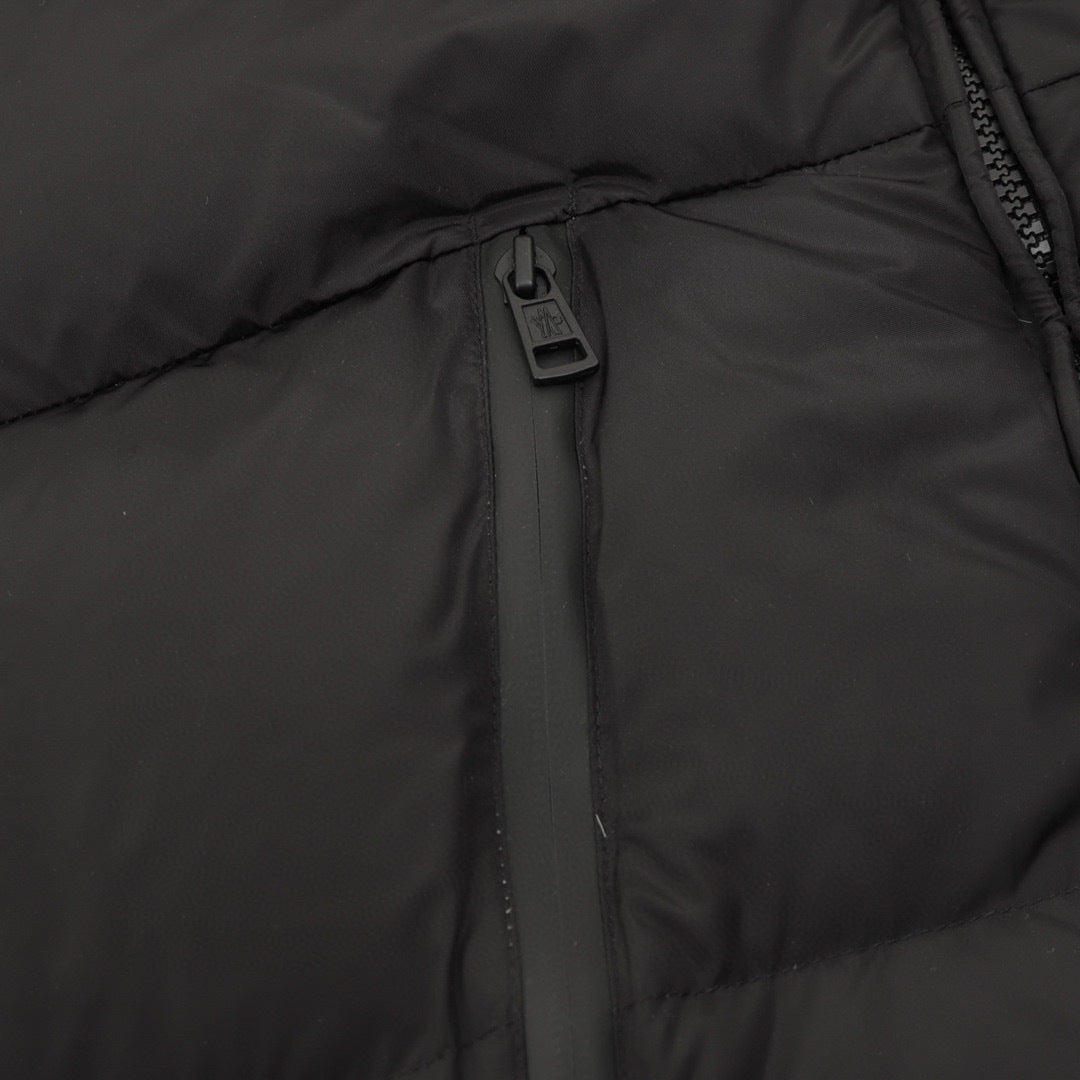 Moncler Hooded Zip-Up Embroidered Down Jacket - view 4