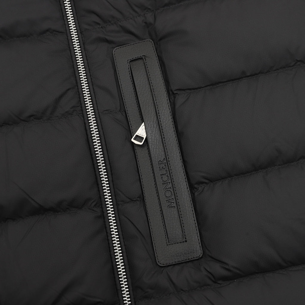 Moncler Zip-Up Lightweight Down Jacket - Black - view 4