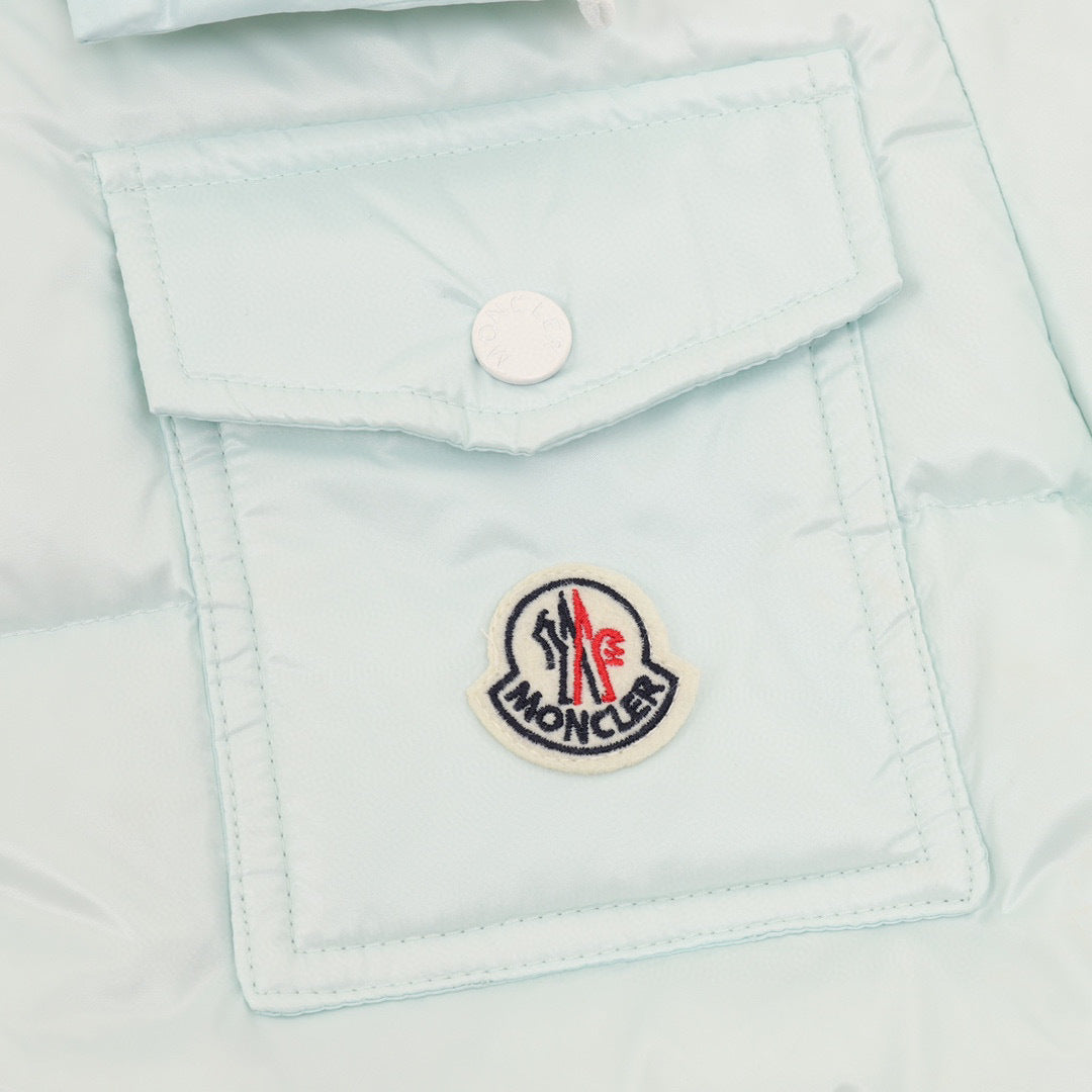 Moncler Women's Hooded Zip-Up Logo Down Jacket - view 4