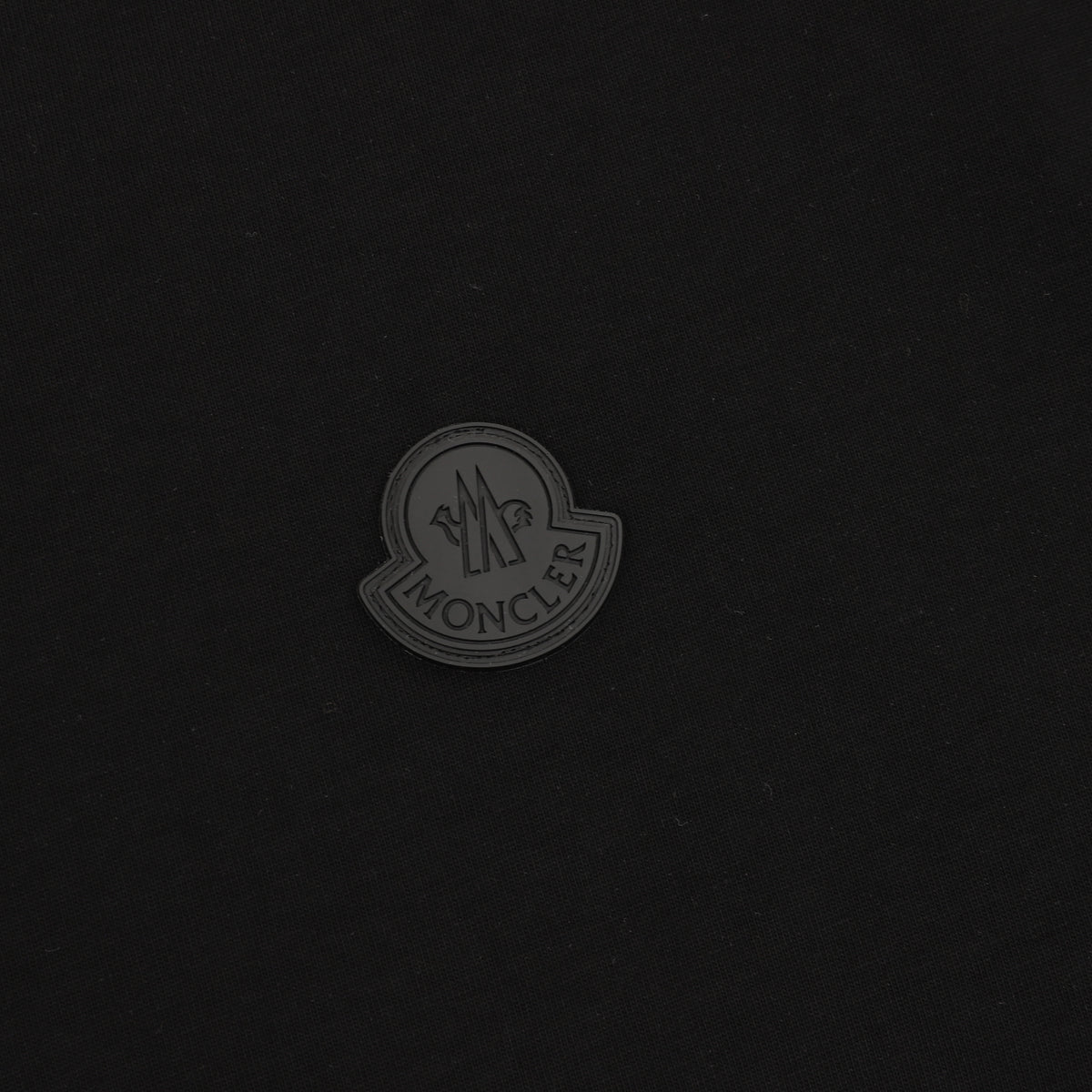 Moncler Embroidered Logo T-Shirt - Black - view 4