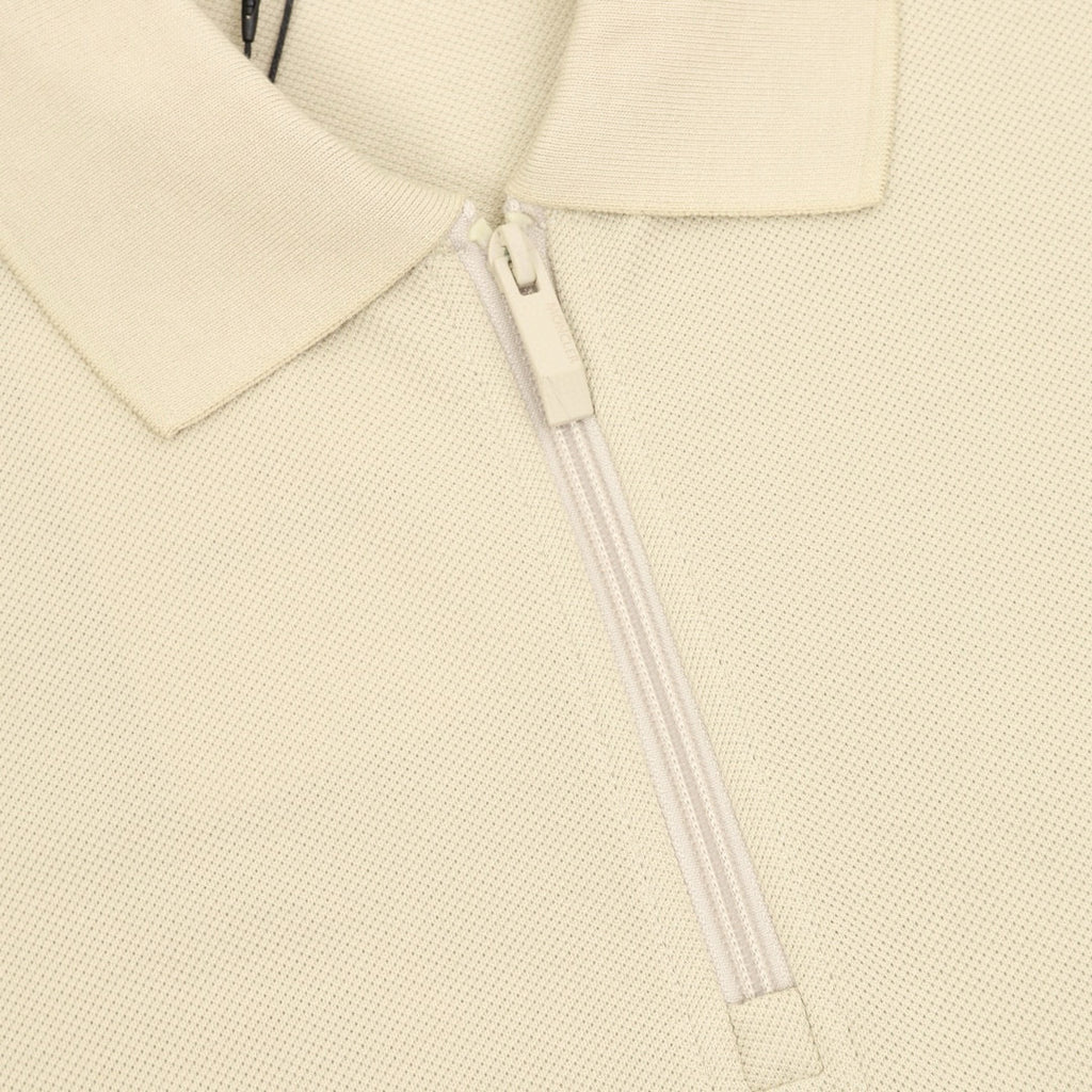 Moncler Zip-Up Logo Lightweight Polo Shirt - view 4