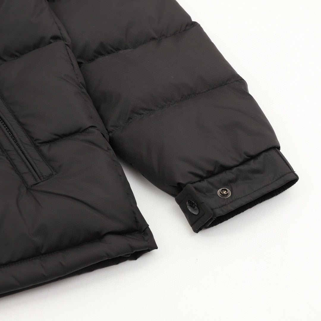 Moncler Men's Hooded Zip-Up Down Jacket - view 4