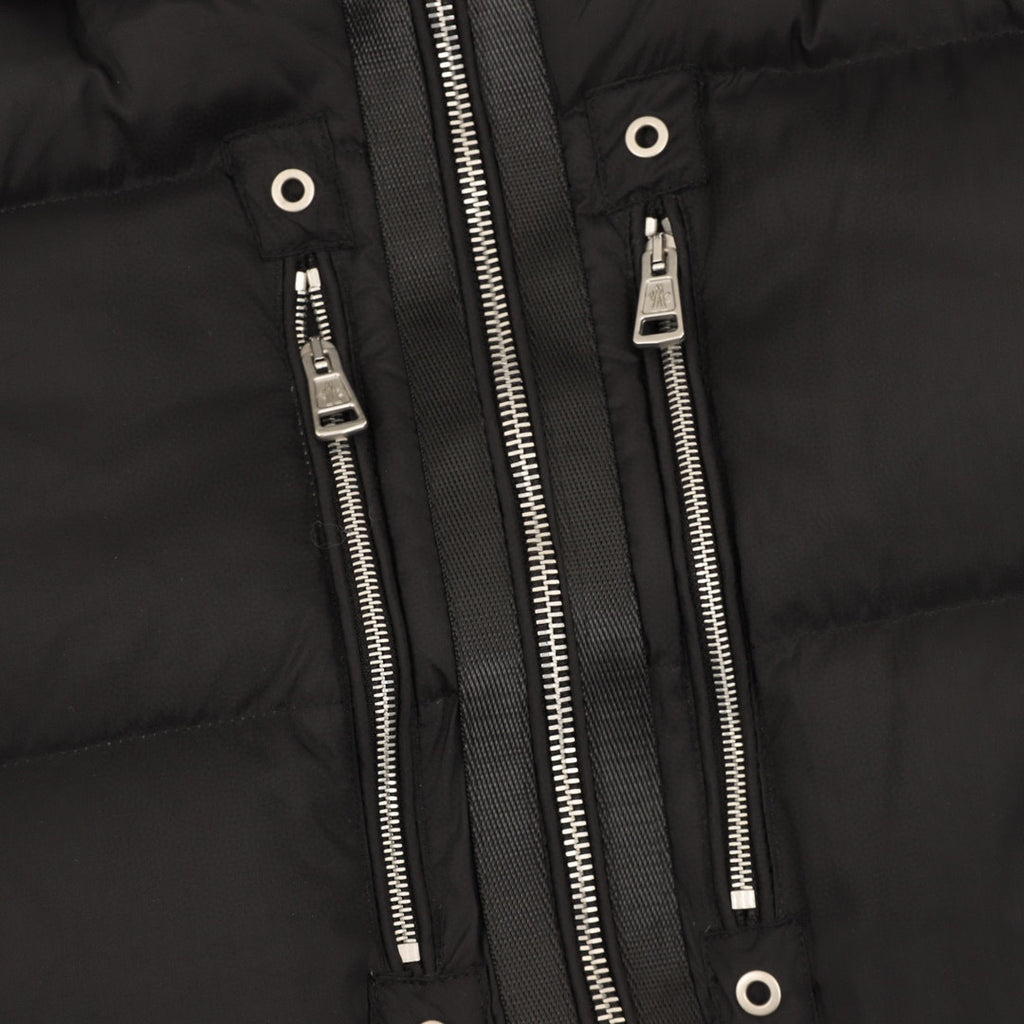 Moncler Hooded Zip-Up Graphic Down Jacket - White - view 4