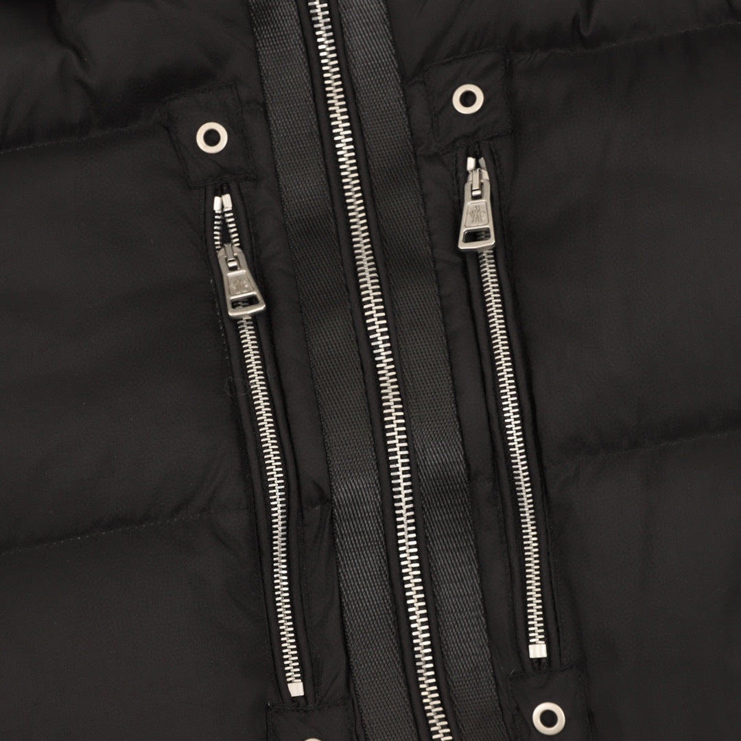 Moncler Hooded Zip-Up Graphic Down Jacket - White - view 4