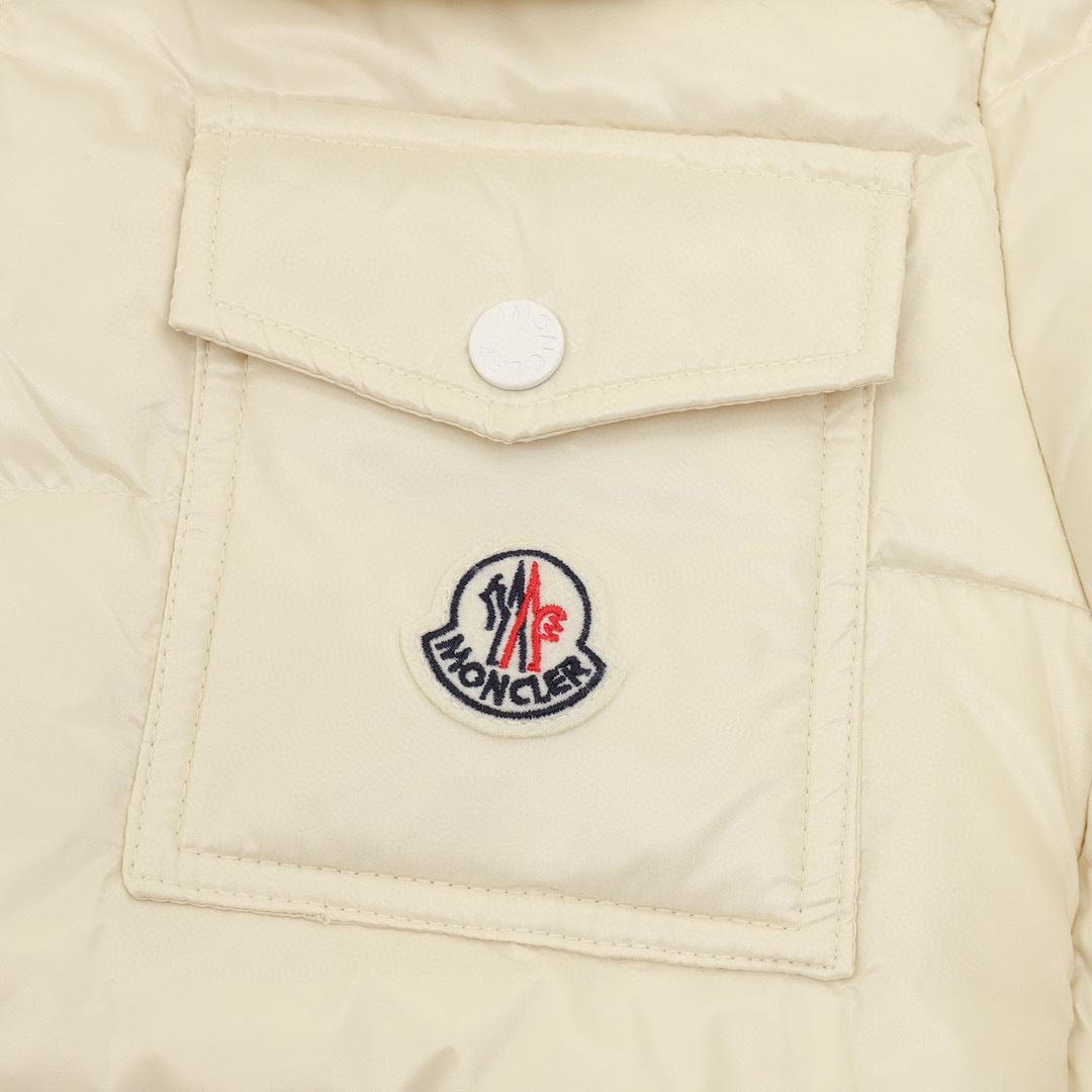 Moncler Women's Hooded Zip-Up Logo Down Jacket - view 4