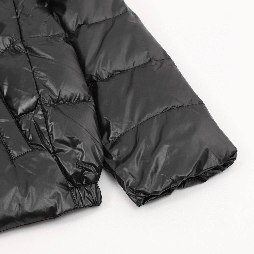 Moncler Women's Hooded Zip-Up Logo Down Jacket - view 5