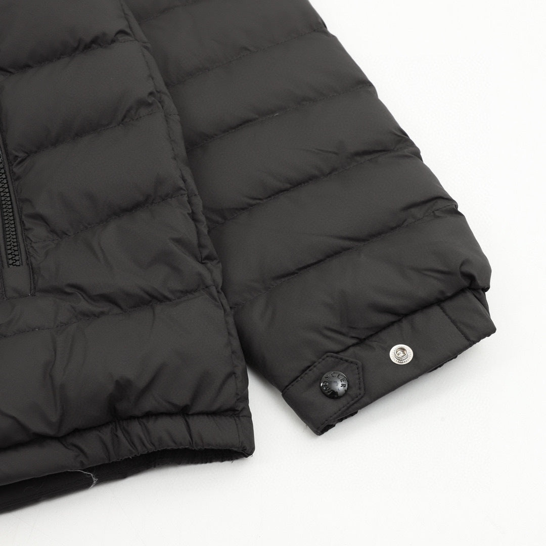 Moncler Hooded Zip-Up Logo Down Jacket - view 5