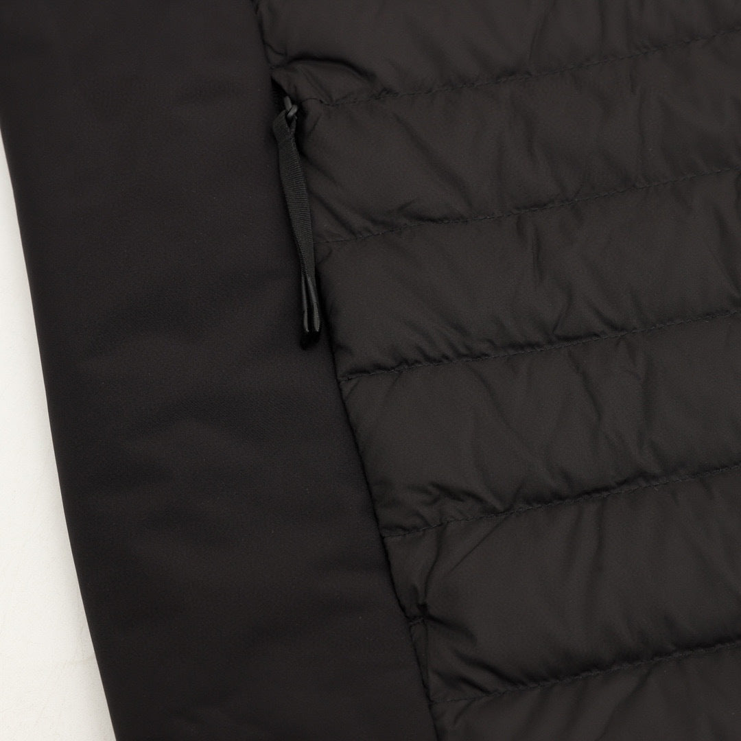 Moncler Hooded Lightweight Down Jacket - Black - view 5