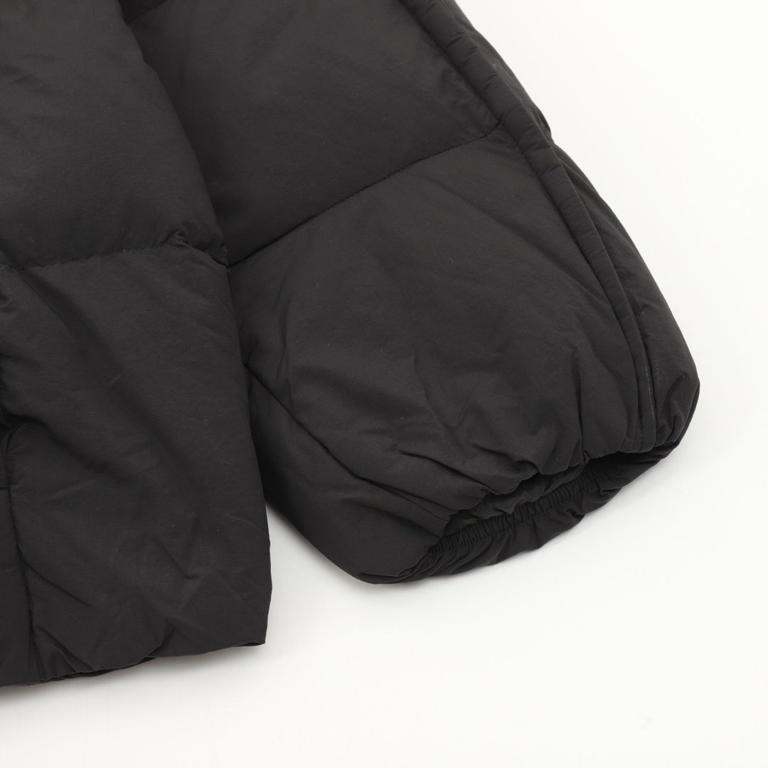 Moncler Zip-Up Embroidered Logo Down Jacket - view 5
