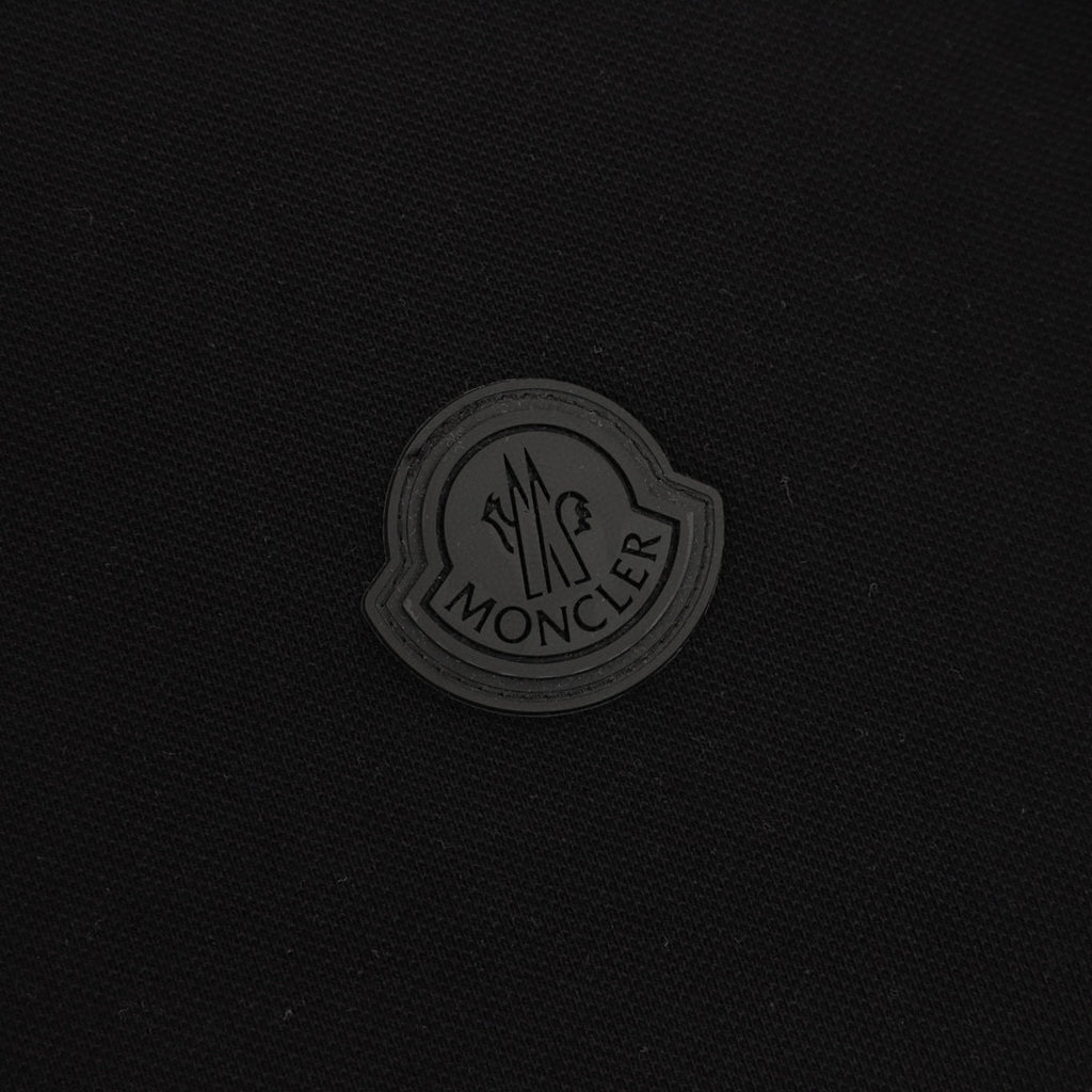 Moncler Embroidered Polo Shirt - Black - view 5