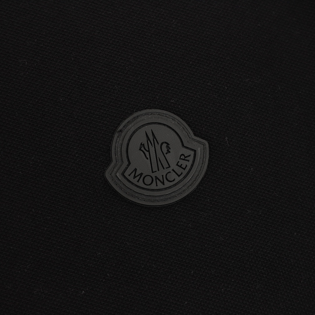 Moncler Embroidered Polo Shirt - Black - view 5