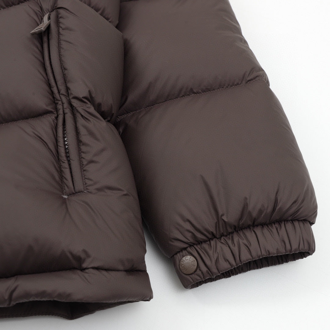 Moncler Hooded Embroidered Down Jacket - view 5