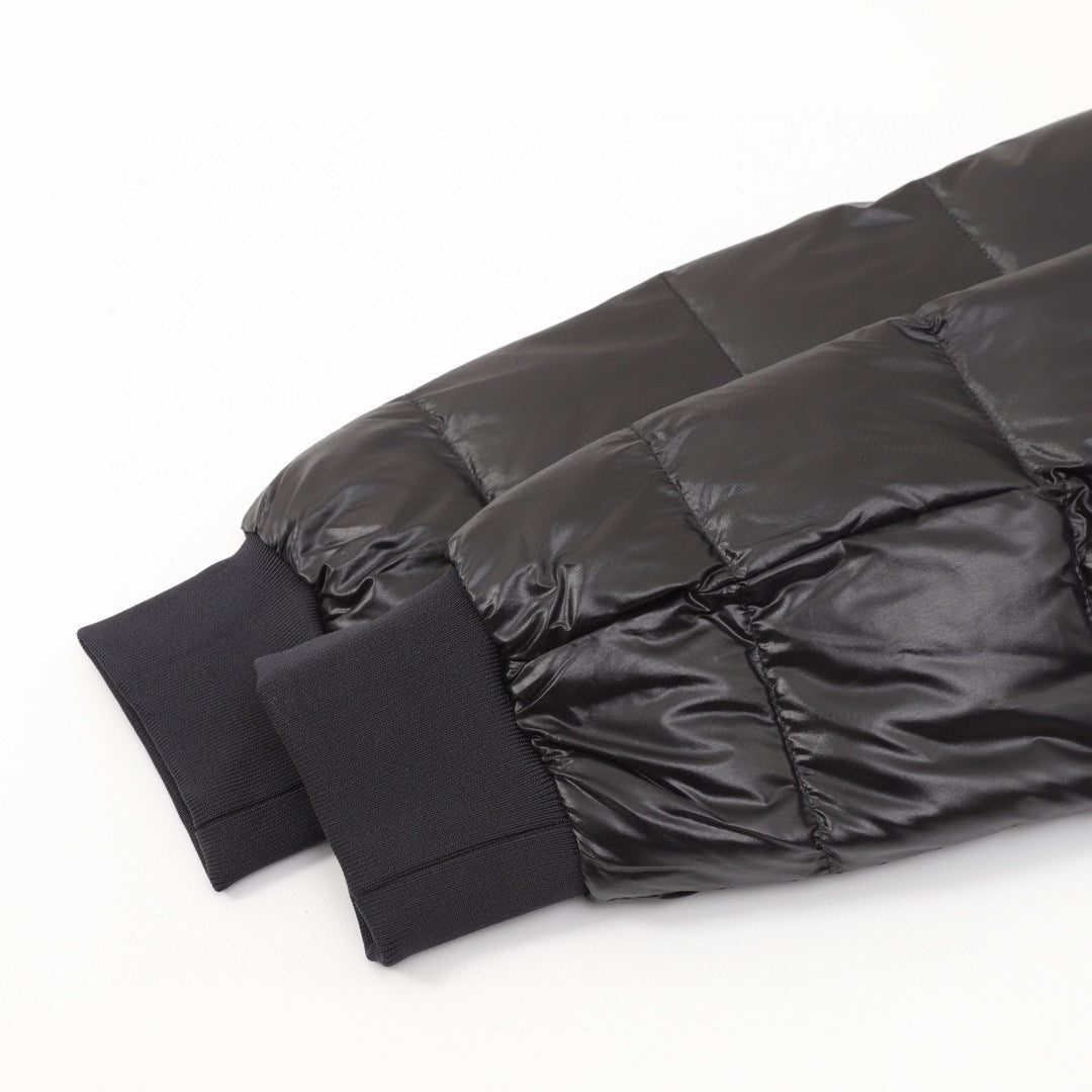 Moncler Hooded Embroidered Logo Down Jacket - view 5