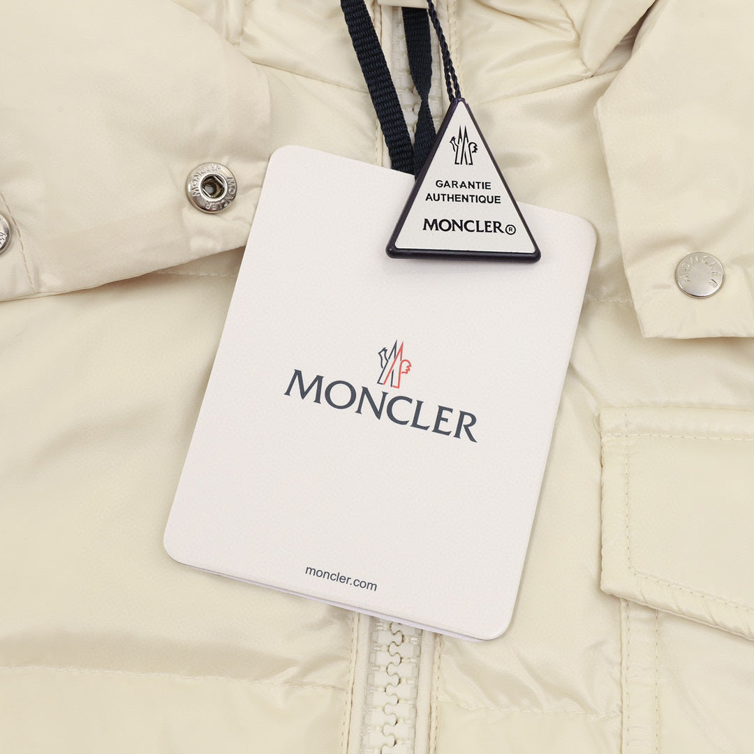 Moncler Women's Hooded Zip-Up Logo Down Jacket - view 5