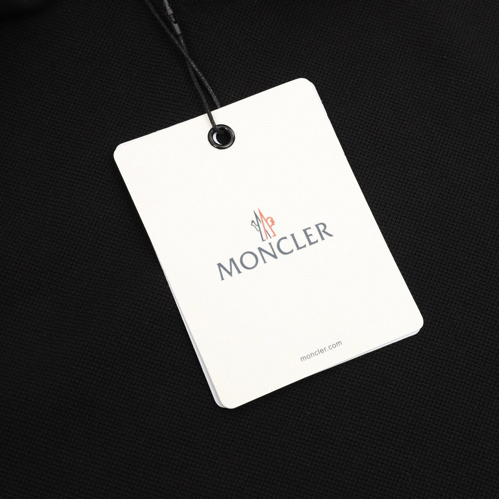 Moncler Zip-Up Logo Lightweight Polo Shirt - view 5