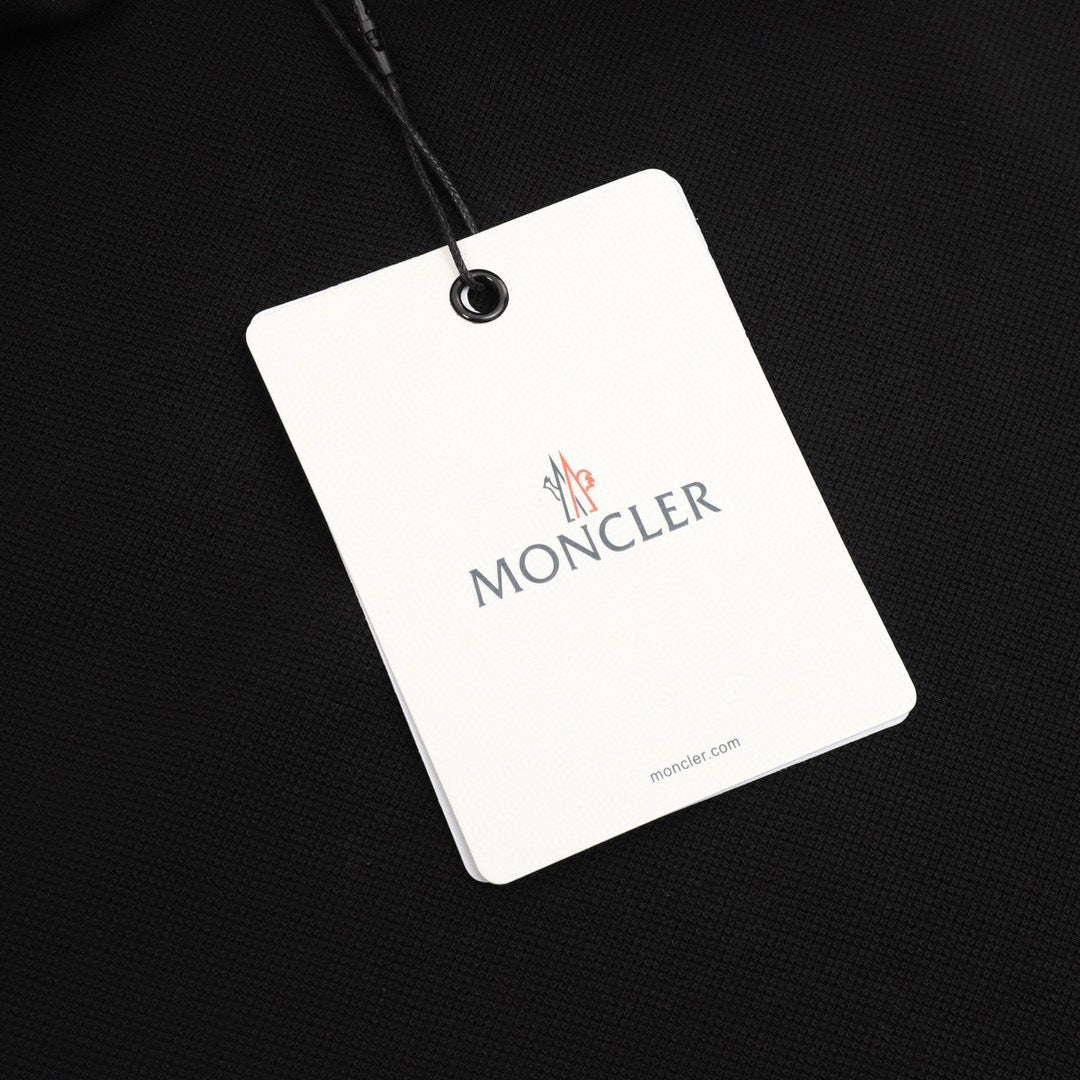 Moncler Zip-Up Logo Lightweight Polo Shirt - view 5
